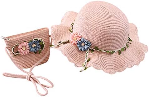 כובע שמש של מסיבת תה בנות עם שקית כתפיים סט גלדים חמניות חוף קיץ כובע כובע כובע הגנה מפני UV כובע הגנה