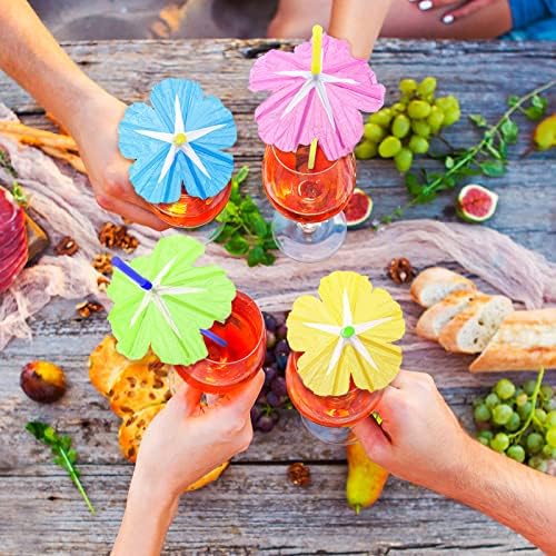50 חתיכות לשתות מטריות קוקטייל בוחרים קשיות מטרייה קיץ למסיבת חוף הוואי חוף לואו קשיות טרופיות משקאות קישודים