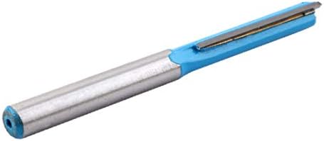 X-Dree Carbide הוטל חליל כפול חילוט ארוך יותר ישר ישר ביט כחול 32 ממ אורכו (PUNTA RANURADA DOBLE EXTRALARGA recta recta Enrutador bit