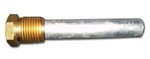 אנודה עפרון אבץ שלם עם תקע פליז 1/4 אינץ 'NPT x 6 אינץ'