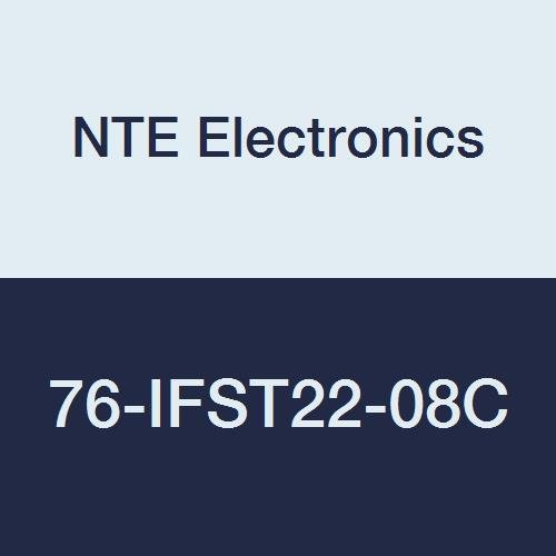NTE Electronics 76-ifst22-08C PVC מסוף אוגני אוגן מבודד, ציפוי מצופה פח, מסוף נחושת, 22-18 מד תיל AWG, 0.768 אורך, 0.283 רוחב, 8 גודל