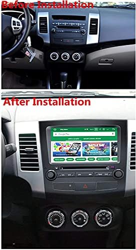 מערכת אנדרואיד Roverone ב- Dash Car DVD DVD מערכת ניווט GPS עבור Mitsubishi Outlander XL EX 2007 2008 2009 2010 2011 עם STEREO RADIO