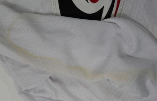 קרולינה הוריקנס 33 משחק הונפק תרגול לבן ג'רזי DP24958 - משחק משומש גופיות NHL