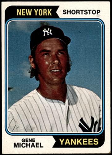 1974 Topps 299 ג'ין מייקל ניו יורק ינקי VG/Ex Yankees
