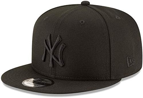 עידן חדש ניו יורק יאנקיז שחור על כובע סנאפבק שחור 9 חמישים מהדורה מוגבלת