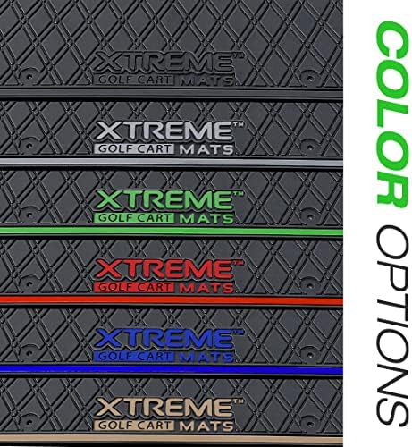 מחצלת רצפת עגלת גולף של Xtreme Mats לערכות מושב אחורי ומנוחות כף רגל אחוריות - מתאימות לבחירה באייקון ערכות מושב אחורי - גימור כחול